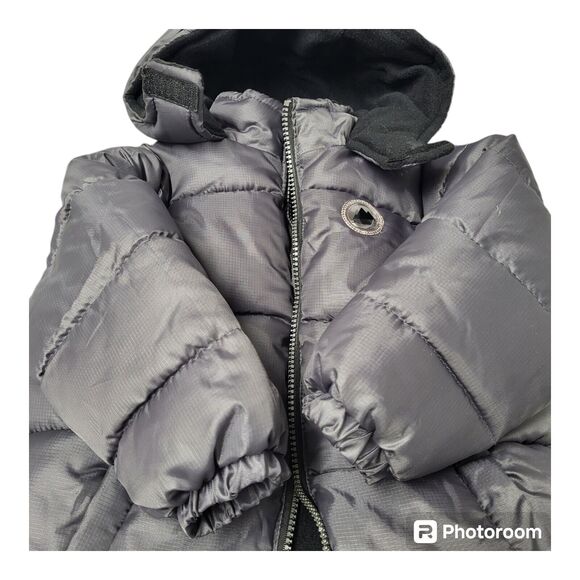 iXtreme Size 3T Boys Hooded Lined Puffer Jacket/Winter Coat Gray Full Zip - Picture 7 of 7